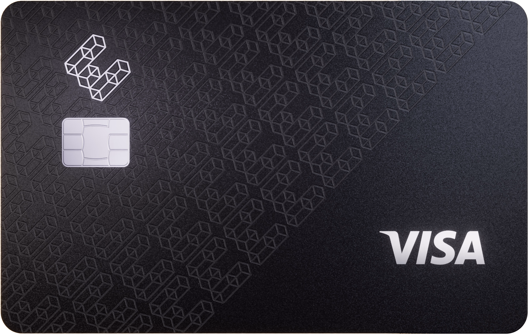 The ether.fi Pinnacle card, a black metal Visa card