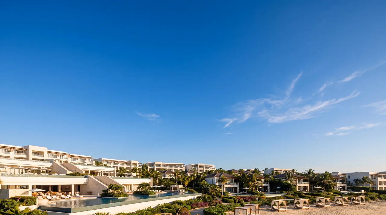 A coastal resort